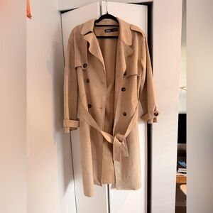 Zara Women's Beige Trench Coat